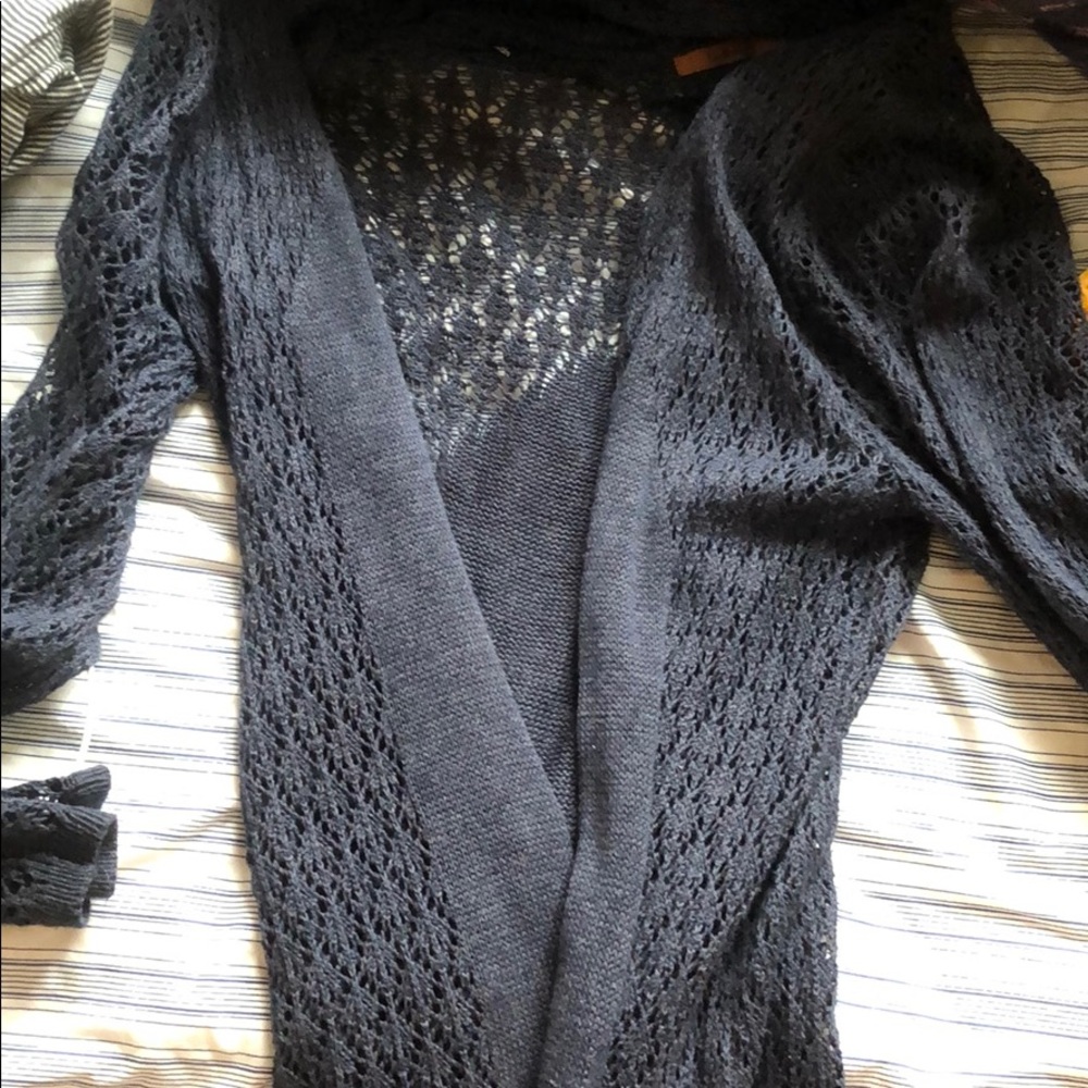 Blue long sleeved sweater